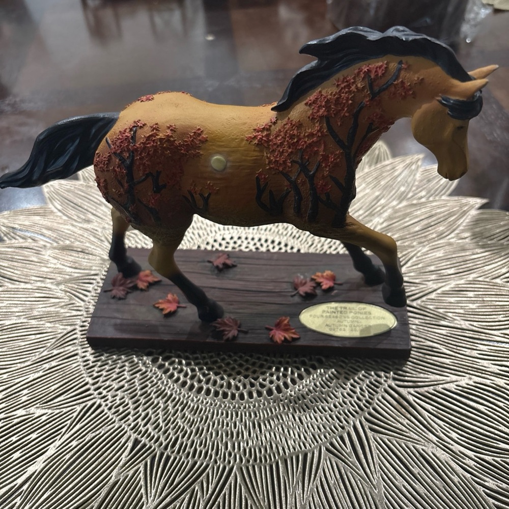 Elegant Autumn Horse Sculpture